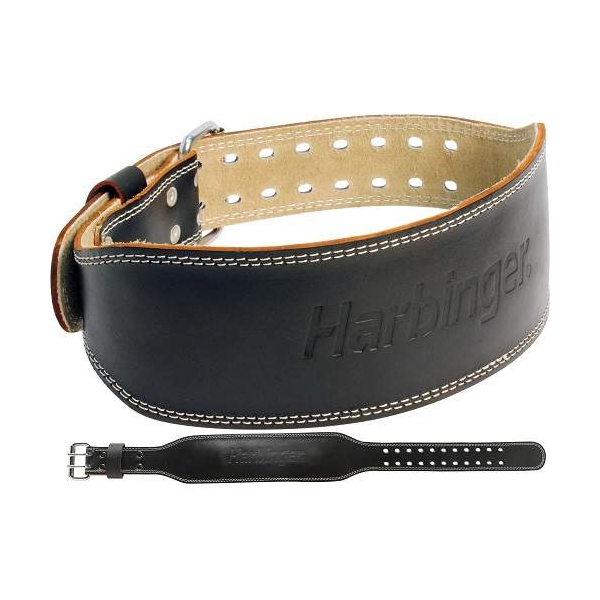 4 Inch Padded Leather Belt | Harbinger Fitness