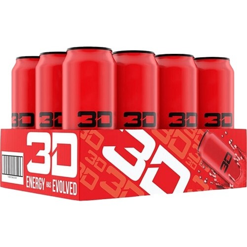 3D Energy 12x 473ml Red