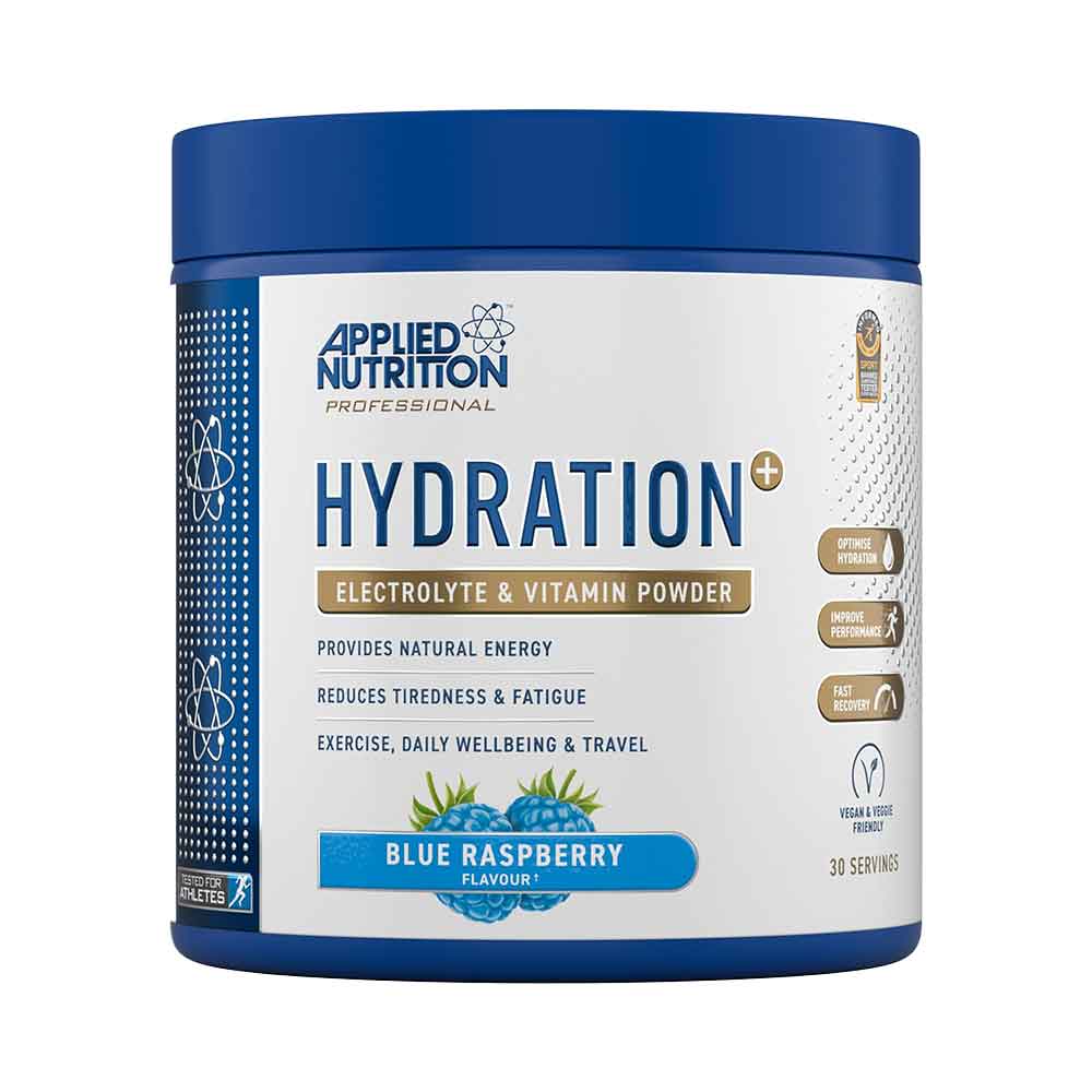 Applied Nutrition - Hydration+ - Complete Electrolyte & Vitamin Powder - Blue Raspberry - Hydratatie - Elektrolyten - Electrolytes - Hydration - Magnesium