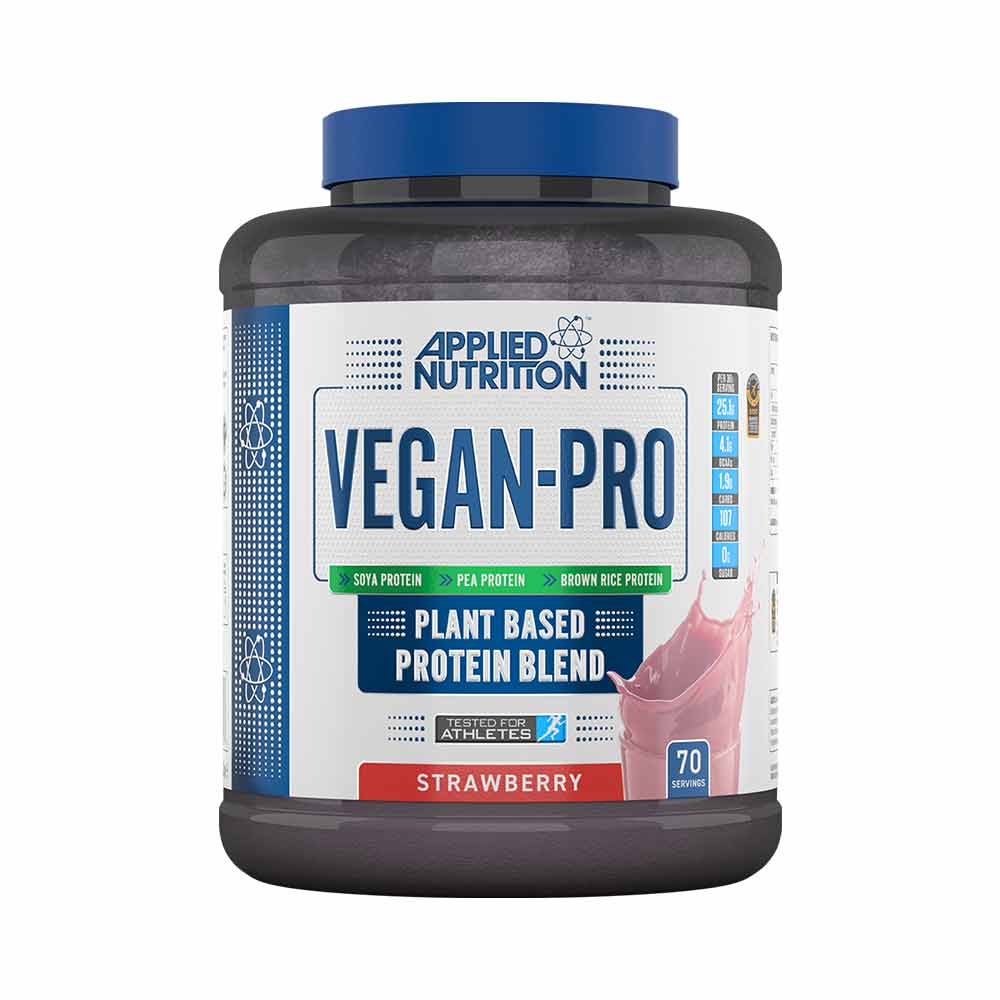 Vegan-Pro (Strawberry - 2100 gram) - APPLIED NUTRITION - Whey Protein - Eiwitpoeder - Eiwitshake - Sportvoeding