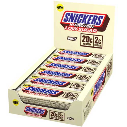 Snickers White Low Sugar High Protein Bar 12 repen White Chocolate