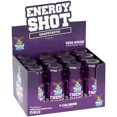 Moose Energy Shots 12x 60ml Grape
