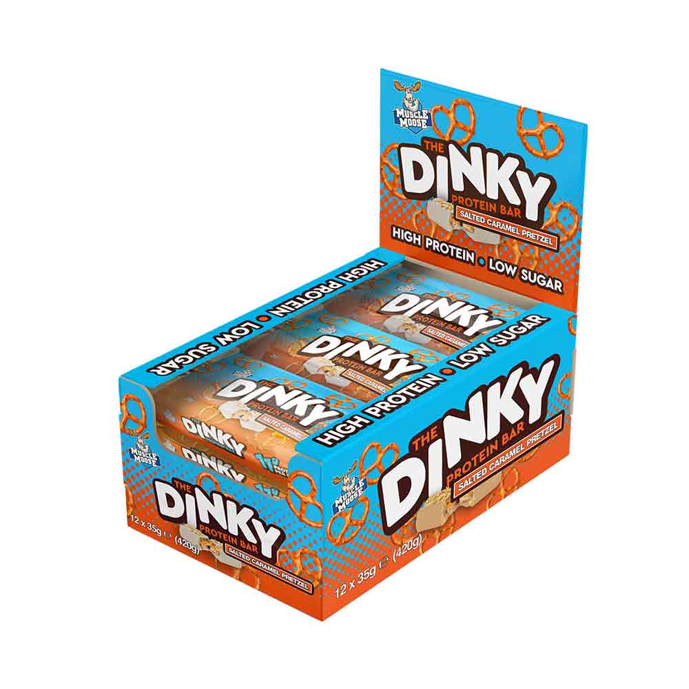 The Dinky Protein Bar 12 repen Salted Caramel Pretzel