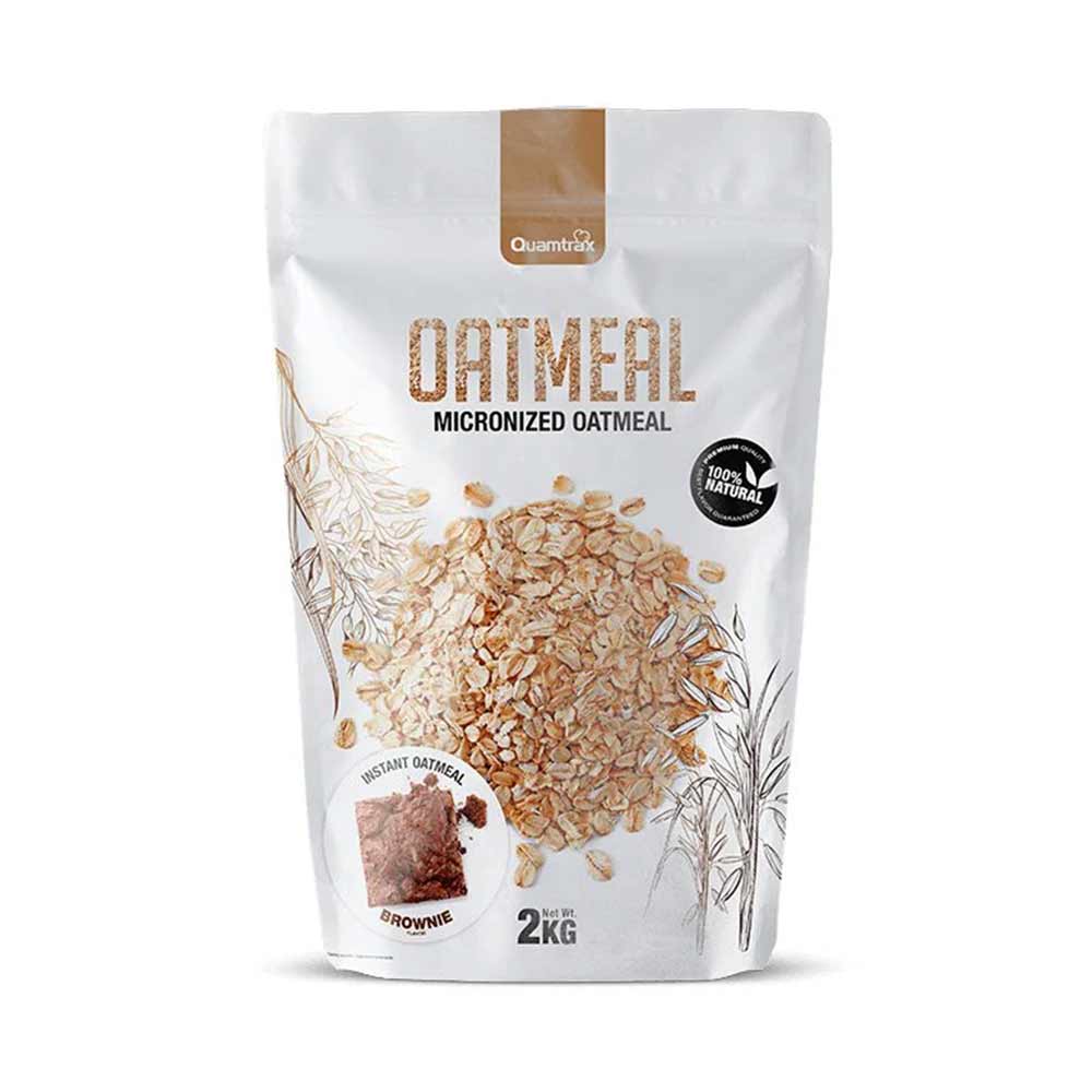 Quamtrax Nutrition Instant Oatmeal - Fijne Havermout - 2000 Gram - Brownie