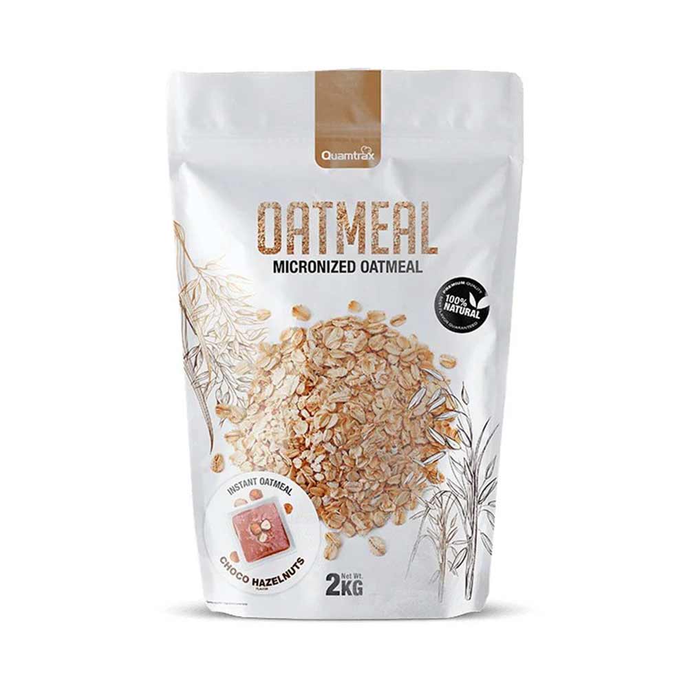 Quamtrax Nutrition Instant Oatmeal - Fijne Havermout - 2000 Gram - Choco Hazelnut