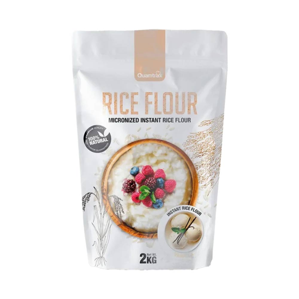 Quamtrax Nutrition Rice Flour - Rijst Poeder - 2000 Gram - Vanilla