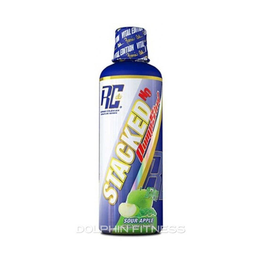 Stacked-NO Pump Shots 32servings Apple Sour